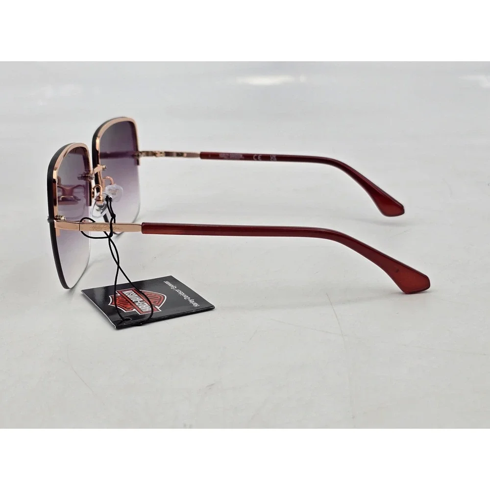 Harley-Davidson Sunglasses Womens OS Purple Gradient Rimless HD5062S - New